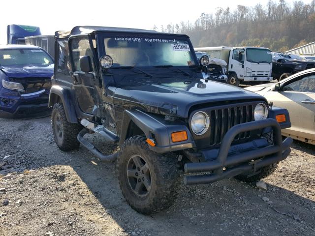 1J4FA39S54P743676 - 2004 JEEP WRANGLER X BLACK photo 1