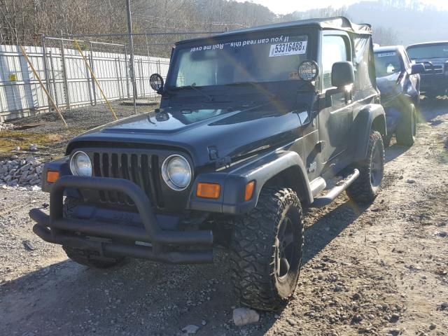 1J4FA39S54P743676 - 2004 JEEP WRANGLER X BLACK photo 2