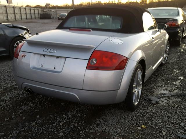 TRUTC28NX31021345 - 2003 AUDI TT SILVER photo 4