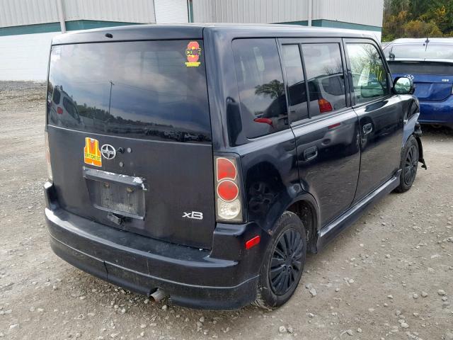 JTLKT334X64085841 - 2006 TOYOTA SCION XB შავი ფოტო 4