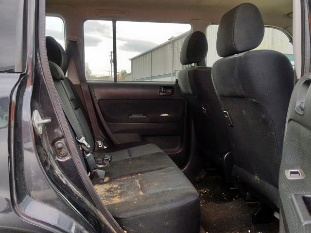 JTLKT334X64085841 - 2006 TOYOTA SCION XB შავი ფოტო 6