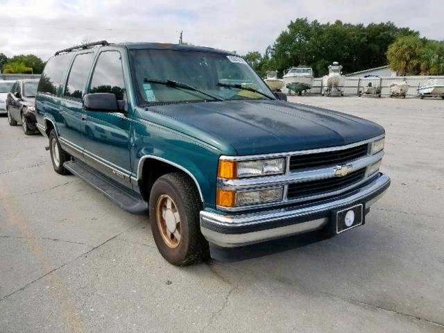 1GNEC16R0WJ308854 - 1998 CHEVROLET SUBURBAN C GREEN photo 1