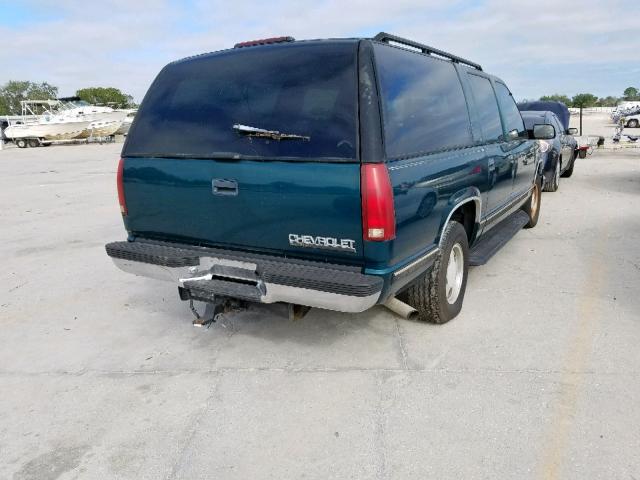 1GNEC16R0WJ308854 - 1998 CHEVROLET SUBURBAN C GREEN photo 4