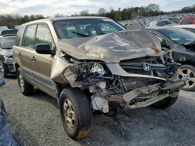 2HKYF18175H527631 - 2005 HONDA PILOT LX GOLD photo 1