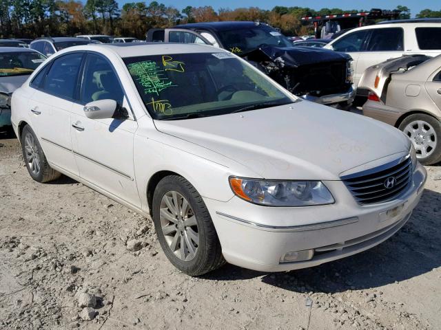 KMHFC46F59A357245 - 2009 HYUNDAI AZERA SE WHITE photo 1