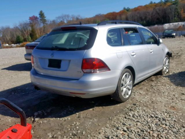 3VWML7AJXCM660263 - 2012 VOLKSWAGEN JETTA TDI SILVER photo 4