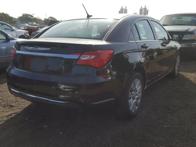 1C3CCBAB5EN210401 - 2014 CHRYSLER 200 LX BLACK photo 4