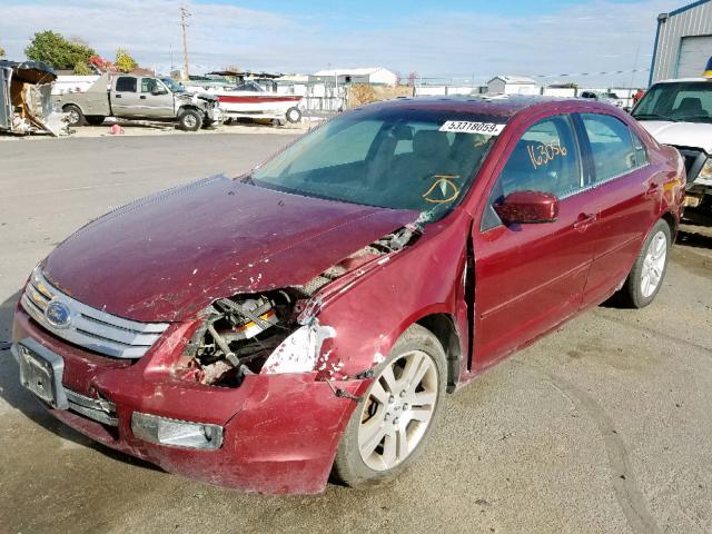 3FAHP08196R164261 - 2006 FORD FUSION SEL RED photo 2