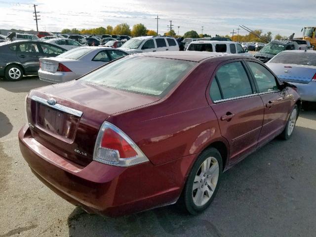 3FAHP08196R164261 - 2006 FORD FUSION SEL RED photo 4