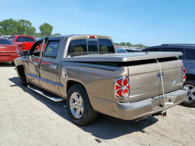 1D7HE38K49S776084 - 2009 DODGE DAKOTA SXT TAN photo 3