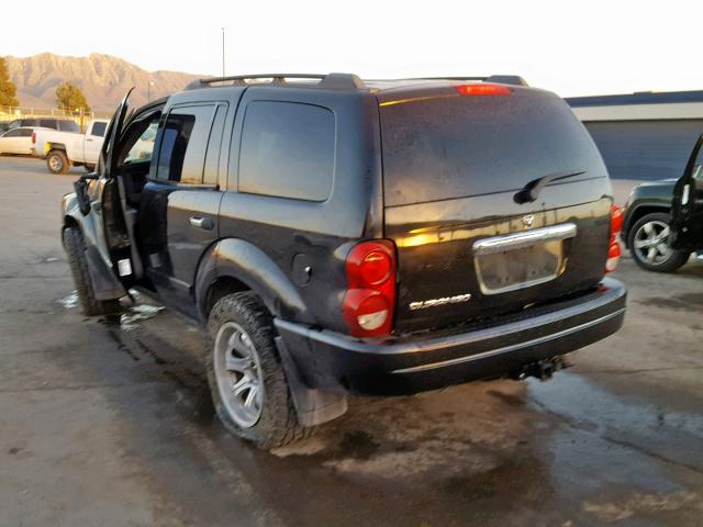 1D4HB48N54F164970 - 2004 DODGE DURANGO SL BLACK photo 3