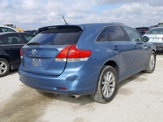 4T3ZA3BB6BU045334 - 2011 TOYOTA VENZA BASE BLUE photo 4