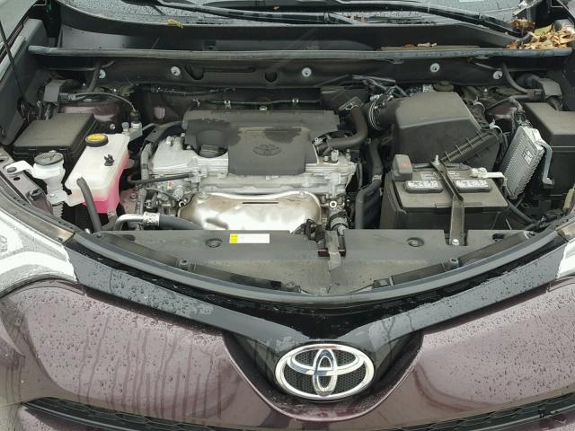 2T3JFREV2GW534067 - 2016 TOYOTA RAV4 SE PURPLE photo 7