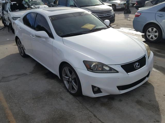 JTHBF5C23B5132840 - 2011 LEXUS IS250 WHITE photo 1