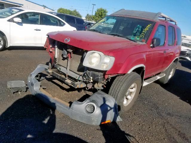 5N1DD28T13C655699 - 2003 NISSAN XTERRA XE BURGUNDY photo 2