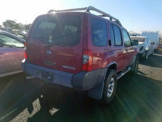 5N1DD28T13C655699 - 2003 NISSAN XTERRA XE BURGUNDY photo 4