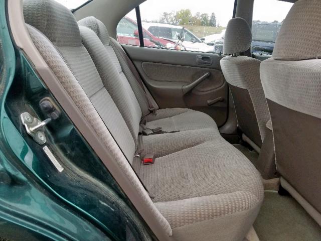 2HGEJ6618YH514645 - 2000 HONDA CIVIC BASE 绿色 照片 6