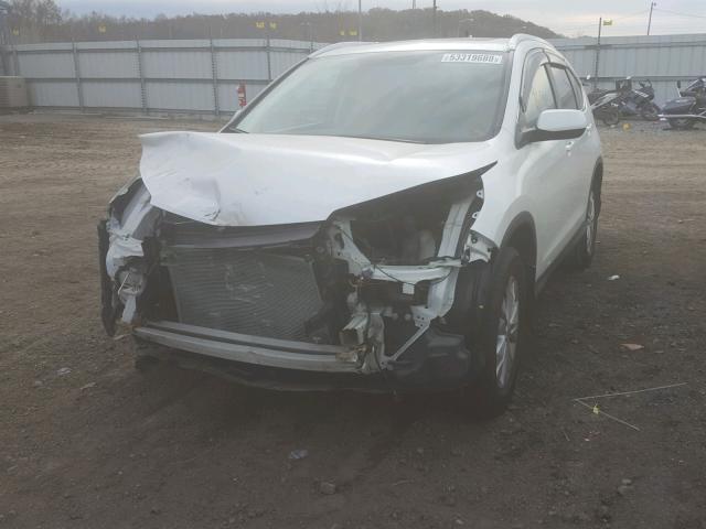 5J6RM3H77CL006549 - 2012 HONDA CR-V EXL WHITE photo 2