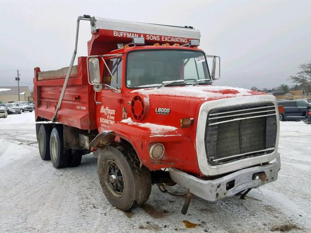 1FDZY82A7KVA58600 - 1989 FORD L-SERIES L RED photo 1