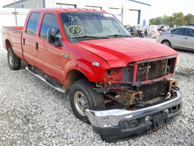 1FTSW31P04EC91578 - 2004 FORD F350 SRW S RED photo 1