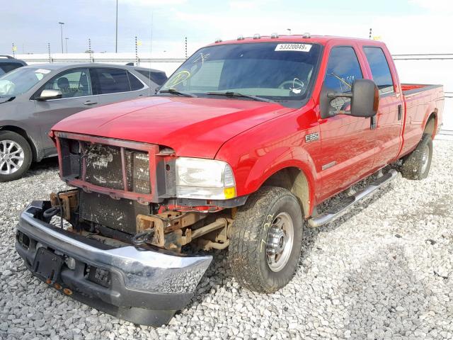 1FTSW31P04EC91578 - 2004 FORD F350 SRW S RED photo 2