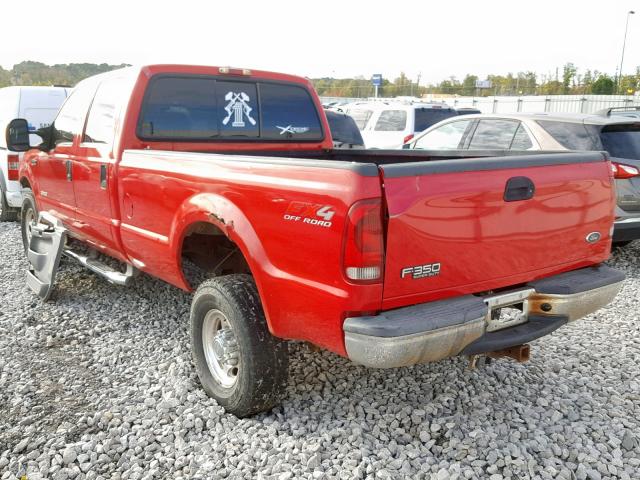 1FTSW31P04EC91578 - 2004 FORD F350 SRW S RED photo 3