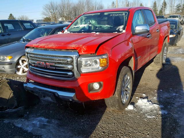 1GTG6DE39G1355437 - 2016 GMC CANYON SLT GRAY photo 2