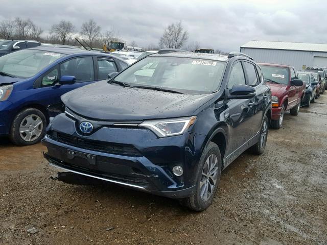 JTMRJREV8HD111350 - 2017 TOYOTA RAV4 HV LE BLUE photo 2