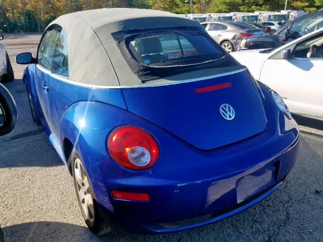 3VWRF31Y97M402115 - 2007 VOLKSWAGEN NEW BEETLE 蓝色 照片 3