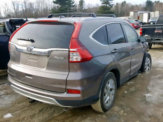 5J6RM4H75GL017271 - 2016 HONDA CR-V EXL TAN photo 4