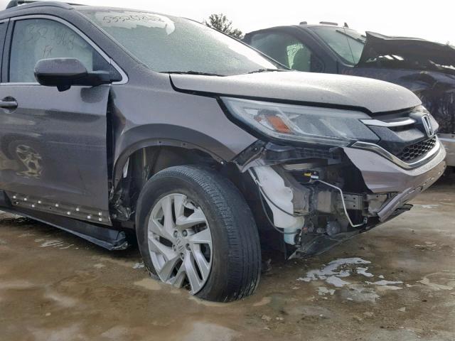 5J6RM4H75GL017271 - 2016 HONDA CR-V EXL TAN photo 9