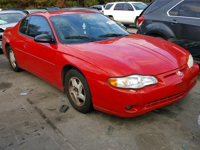 2G1WX12K549328139 - 2004 CHEVROLET MONTE CARL RED photo 1