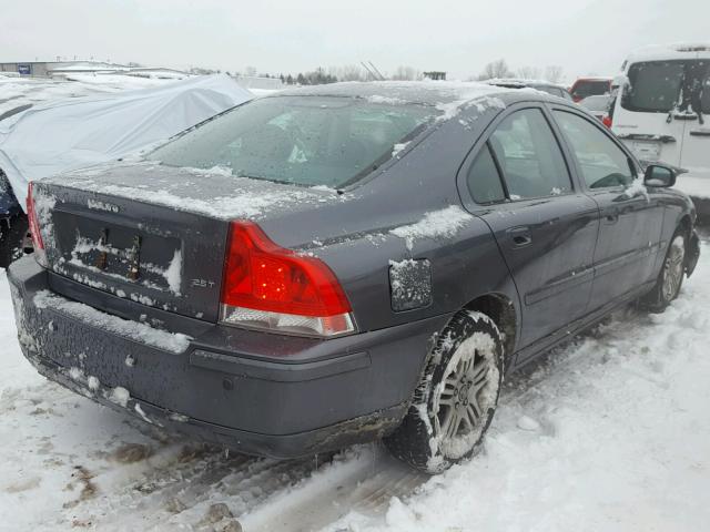 YV1RS592962558360 - 2006 VOLVO S60 2.5T GRAY photo 4