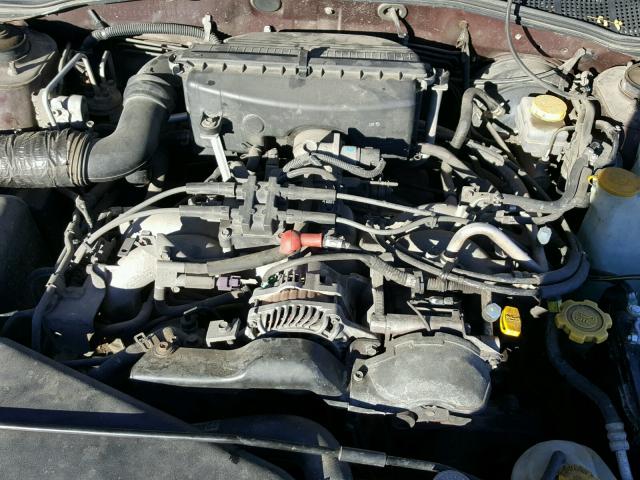 4S3BE635417204300 - 2001 SUBARU LEGACY L BURGUNDY photo 7