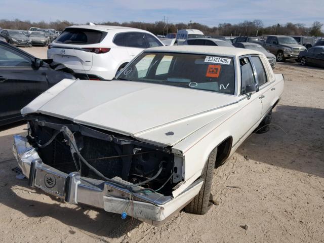 1G6DW54E7MR715719 - 1991 CADILLAC BROUGHAM WHITE photo 2