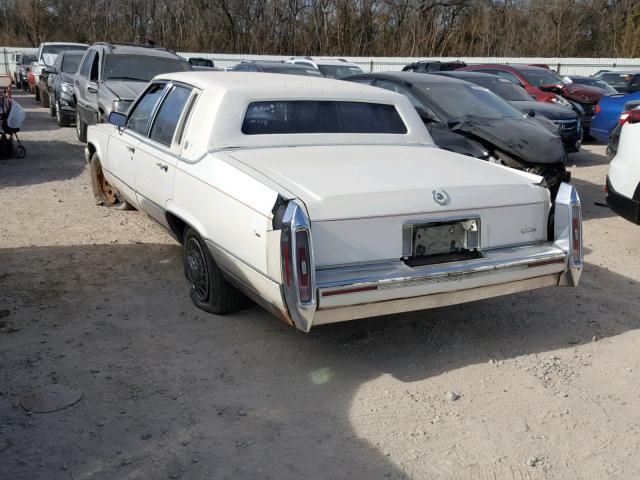 1G6DW54E7MR715719 - 1991 CADILLAC BROUGHAM WHITE photo 3