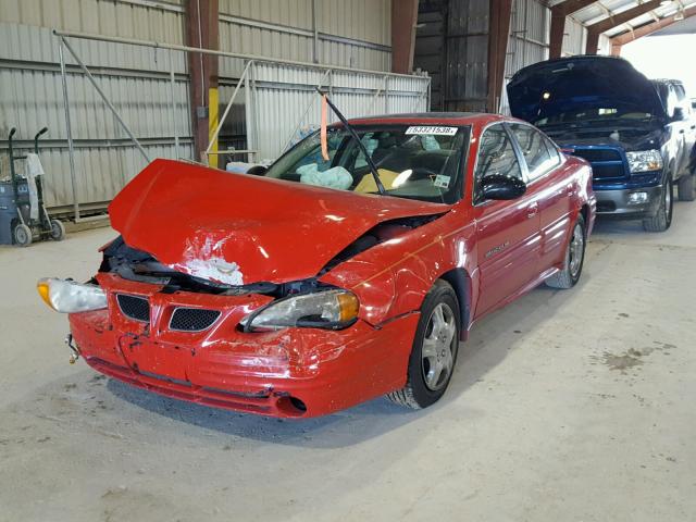 1G2NF52F52C177636 - 2002 PONTIAC GRAND AM S RED photo 2