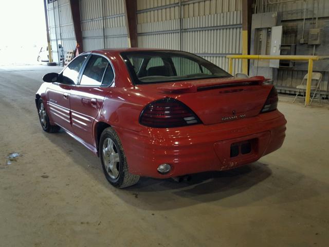 1G2NF52F52C177636 - 2002 PONTIAC GRAND AM S RED photo 3