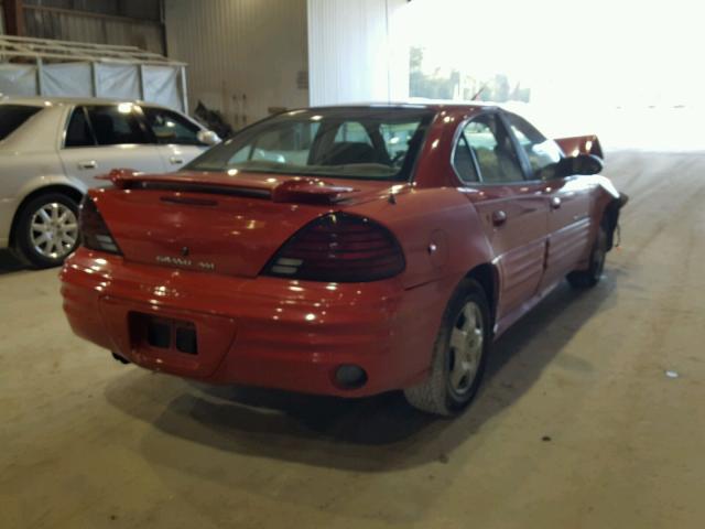 1G2NF52F52C177636 - 2002 PONTIAC GRAND AM S RED photo 4