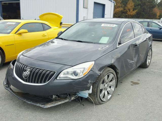 2G4GR5GX5F9152676 - 2015 BUICK REGAL PREM GRAY photo 2