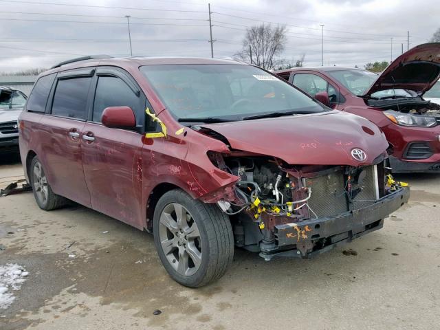 5TDXK3DC8DS380464 - 2013 TOYOTA SIENNA SPO MAROON photo 1