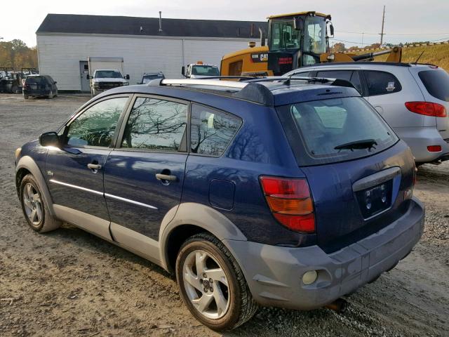 5Y2SL62823Z423703 - 2003 PONTIAC VIBE BLUE photo 3