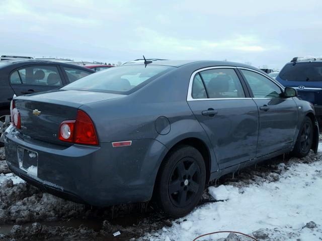 1G1ZG57B284242065 - 2008 CHEVROLET MALIBU LS Gris foto 4