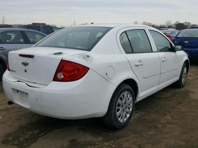 1G1AT58H297207750 - 2009 CHEVROLET COBALT LT WHITE photo 4