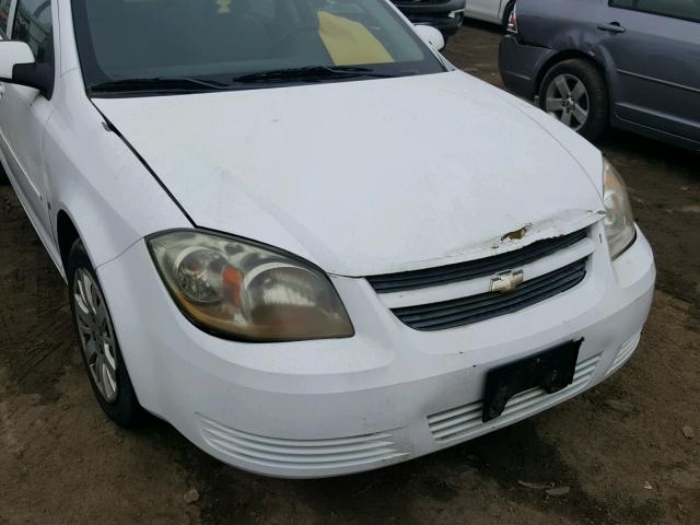 1G1AT58H297207750 - 2009 CHEVROLET COBALT LT WHITE photo 9