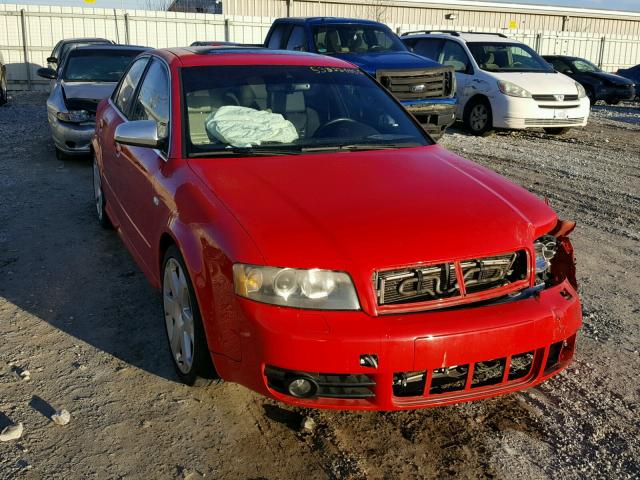WAUPL68E25A035288 - 2005 AUDI S4 RED photo 1