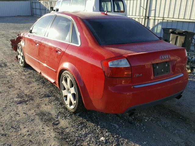 WAUPL68E25A035288 - 2005 AUDI S4 RED photo 3