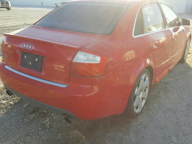 WAUPL68E25A035288 - 2005 AUDI S4 RED photo 4