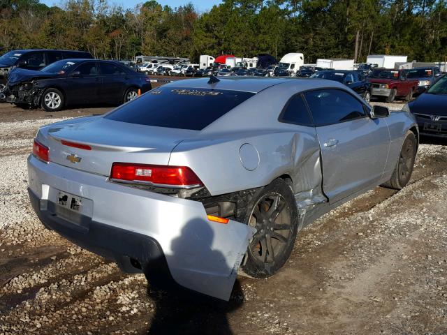 2G1FA1E39F9212435 - 2015 CHEVROLET CAMARO LS SILVER photo 4