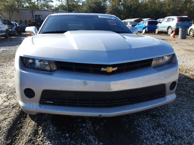 2G1FA1E39F9212435 - 2015 CHEVROLET CAMARO LS SILVER photo 9